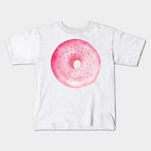 Pink Donut Watercolor By shoko Kids T-Shirt